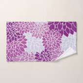 Dahlia Flowers, Flowers Pattern, Paarse Dahlia Bad Handdoek (Handdoek)