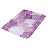 Dahlia Flowers, Flowers Pattern, Paarse Dahlia Badmat (Gekanteld)