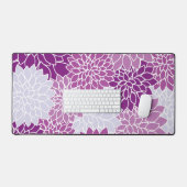 Dahlia Flowers, Flowers Pattern, Paarse Dahlia Bureaumat (Keyboard & Muis)