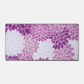 Dahlia Flowers, Flowers Pattern, Paarse Dahlia Bureaumat (Voorkant)