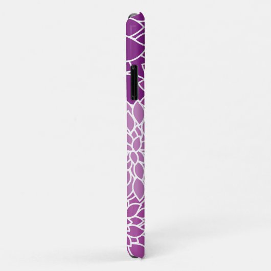 Dahlia Flowers, Flowers Pattern, Paarse Dahlia Case-Mate iPhone Case (Achterkant/rechts)