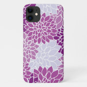 Dahlia Flowers, Flowers Pattern, Paarse Dahlia Case-Mate iPhone Case (Achterkant)