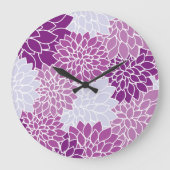 Dahlia Flowers, Flowers Pattern, Paarse Dahlia Grote Klok (Voorkant)