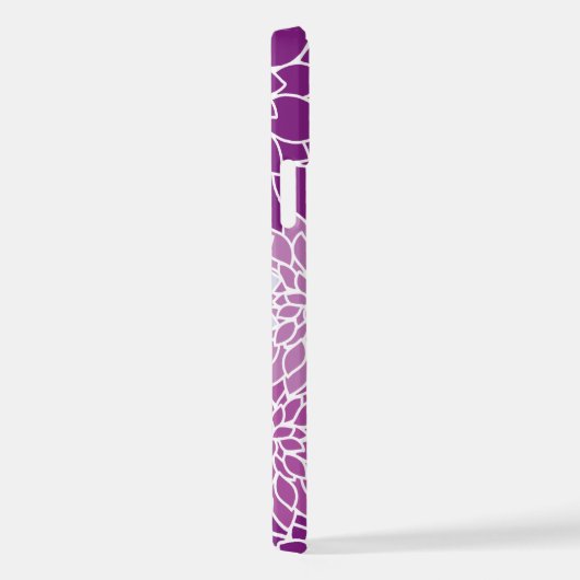 Dahlia Flowers, Flowers Pattern, Paarse Dahlia iPhone Hoesje (Rechterkant)