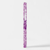 Dahlia Flowers, Flowers Pattern, Paarse Dahlia iPhone Hoesje (Linkerkant)