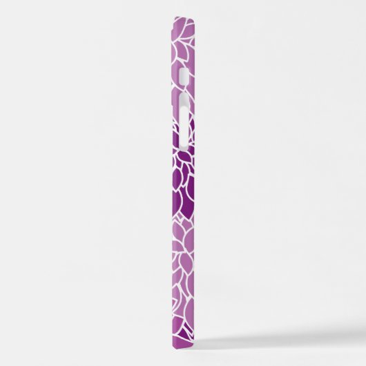 Dahlia Flowers, Flowers Pattern, Paarse Dahlia iPhone Hoesje (Linkerkant)