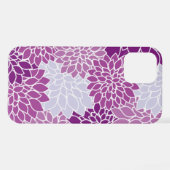 Dahlia Flowers, Flowers Pattern, Paarse Dahlia iPhone Hoesje (Achterkant horizontaal)