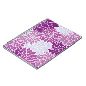 Dahlia Flowers, Flowers Pattern, Paarse Dahlia Notitieboek (Linkerzijde)