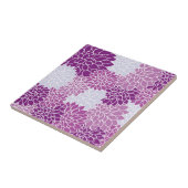 Dahlia Flowers, Flowers Pattern, Paarse Dahlia Tegeltje (Zijkant)