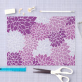Dahlia Flowers, Flowers Pattern, Paarse Dahlia Tissuepapier (Craft)