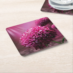 Dahlia Flowers Kartonnen Onderzetters