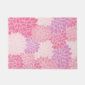 Dahlia Flowers, patroon van bloemen, roze Dahlia Deurmat (Voorkant)