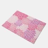 Dahlia Flowers, patroon van bloemen, roze Dahlia Deurmat (Schuin)