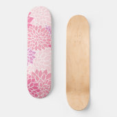 Dahlia Flowers, patroon van bloemen, roze Dahlia Persoonlijk Skateboard (Voorkant)