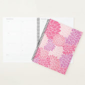 Dahlia Flowers, patroon van bloemen, roze Dahlia Planner (Display)