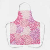 Dahlia Flowers, patroon van bloemen, roze Dahlia Schort (Voorkant)