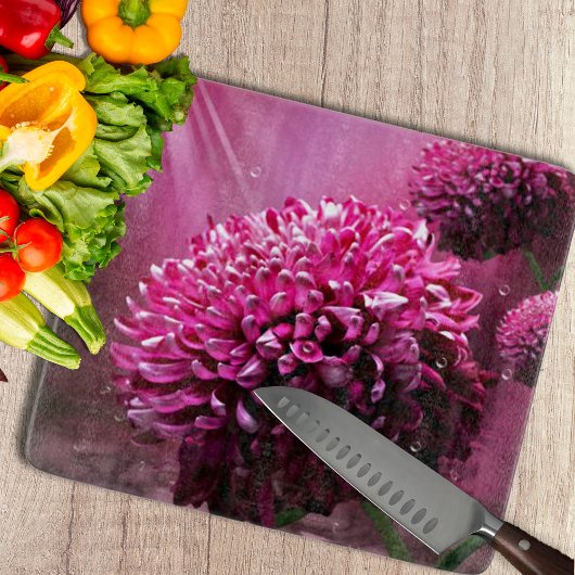 Dahlia Flowers Snijplank