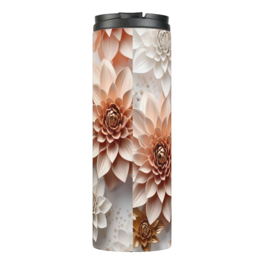 Dahlia Flowers Thermosbeker (Achterkant)