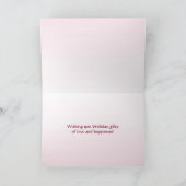 Dahlia Flowers Verjaardag Kaart (Binnen)