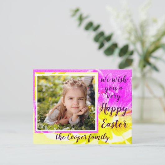  Dahlia Foto Lijst Pasen Briefkaart (Staand voorkant)