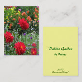 Dahlia Garden ATC Visitekaartje (Voorkant / Achterkant)