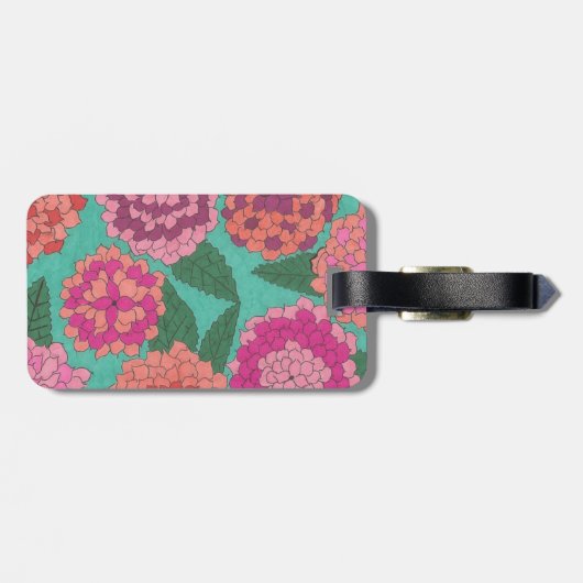 Dahlia Garden Bagagelabel (Achterkant horizontaal)