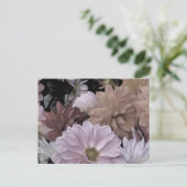 Dahlia Garden Flowers Floral Abstract Briefkaart (Staand voorkant)