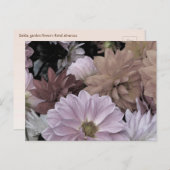 Dahlia Garden Flowers Floral Abstract Briefkaart (Voorkant / Achterkant)