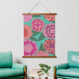 Dahlia Garden Hangend Wandkleed