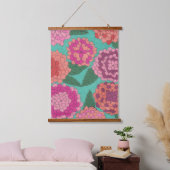 Dahlia Garden Hangend Wandkleed (Slaapkamer)
