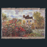 Dahlia Garden in Argenteuil Claude Monet Fine Art Deken<br><div class="desc">"The Garden in Argenteuil" werd in 1873 gecreëerd door Claude Monet,  de Franse schilder van het impressionisme,  die zijn vrouw en hem in hun tuin in de zon liet zien.</div>