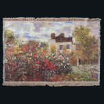 Dahlia Garden in Argenteuil Claude Monet Fine Art Deken<br><div class="desc">"The Garden in Argenteuil" werd in 1873 gecreëerd door Claude Monet, de Franse schilder van het impressionisme, die zijn vrouw en hem in hun tuin in de zon liet zien.</div>