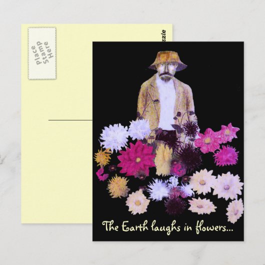 Dahlia Gardener Briefkaart (Voorkant / Achterkant)