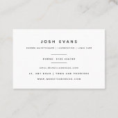 Dahlia Gardener Visitekaartje (Achterkant)