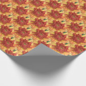 Dahlia: Geel en zalm — ECHO PRINT Cadeaupapier (Hoek)