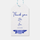 Dahlia gepersonaliseerde bruiloft cadeau Labels Cadeaulabel (Achterkant)