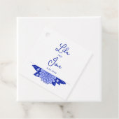 Dahlia gepersonaliseerde bruiloft gunst Labels (In situ)