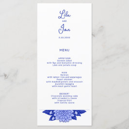 Dahlia Gepersonaliseerde Wedding Menu