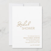 Dahlia Gold Hedendaags Modern Vrijgezellenfeest Kaart (Voorkant)