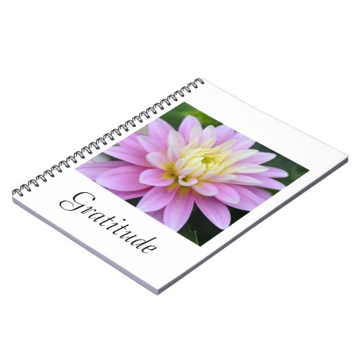 Dahlia Gratitude Journal-notebook Notitieboek (Linkerzijde)