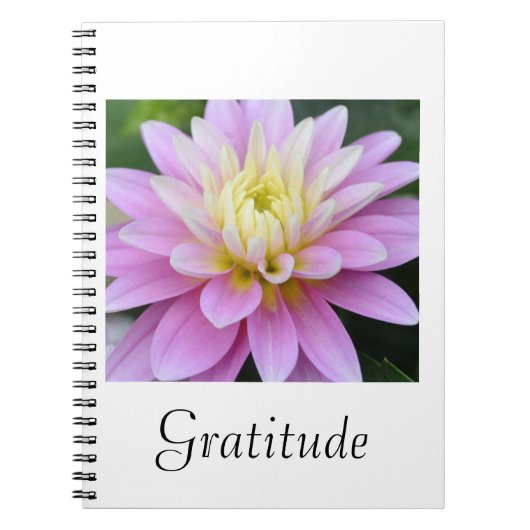 Dahlia Gratitude Journal-notebook Notitieboek (Voorkant)