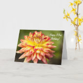 Dahlia Happy 23rd Birthday Kaart (Gele Bloem)