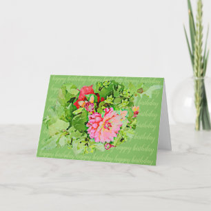 Dahlia Happy verjaardagskaart Kaart