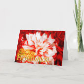 Dahlia Holiday Card Feestdagen Kaart (Voorkant)