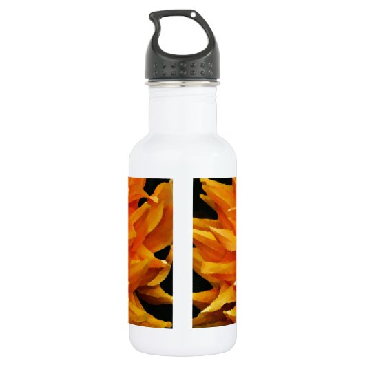 Dahlia - Honeymoon - Sinaasappel Waterfles (Achterkant)