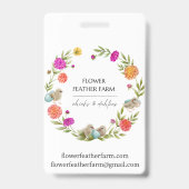 Dahlia ID-badge uit de verpakking Badge (Achterkant)