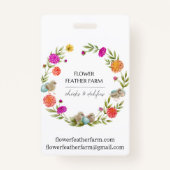 Dahlia ID Badge uitsplitsen (Achterkant)