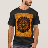 Dahlia in Black Bohemian Floral Graphic T-shirt (Voorkant)