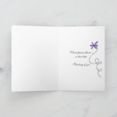 Dahlia in Light Bulb Kaart (Binnen)