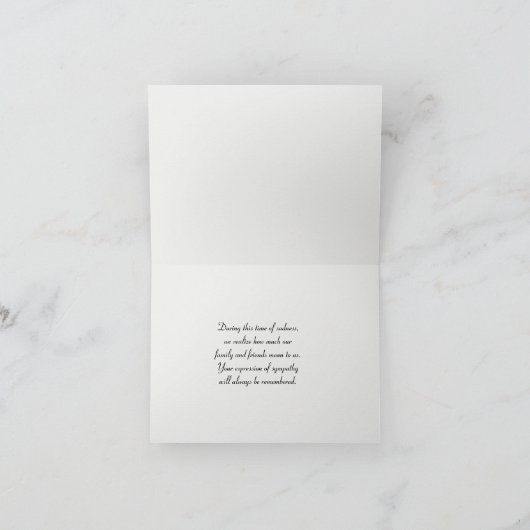 dahlia in lily pads sympathie bedankt (Binnen)